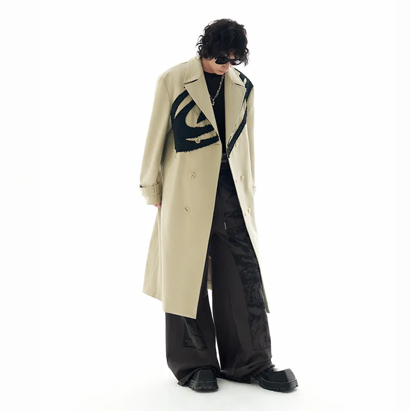 OVERCOOL Trench Coat Men's Light Khaki-4
