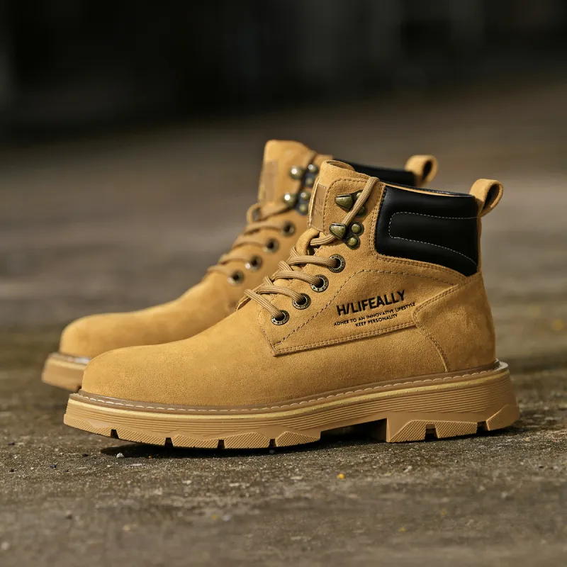 HLA Wear-Resistant Short Outdoor Boots 3.5cm Men's-38