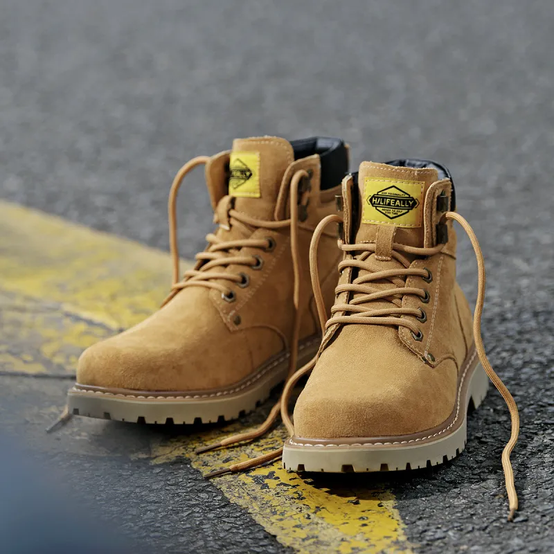 HLA Wear-Resistant Short Outdoor Boots 3.5cm Men's-28