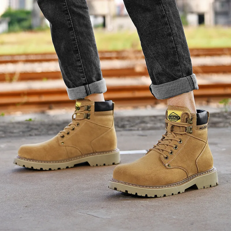 HLA Wear-Resistant Short Outdoor Boots 3.5cm Men's-29