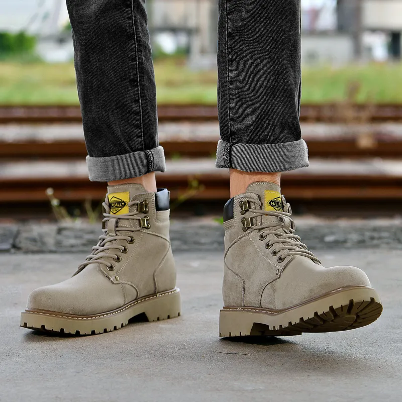 HLA Wear-Resistant Short Outdoor Boots 3.5cm Men's-33