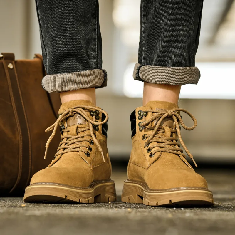 HLA Wear-Resistant Short Outdoor Boots 3.5cm Men's-40