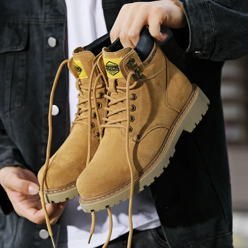 HLA Wear-Resistant Short Outdoor Boots 3.5cm Men's-30