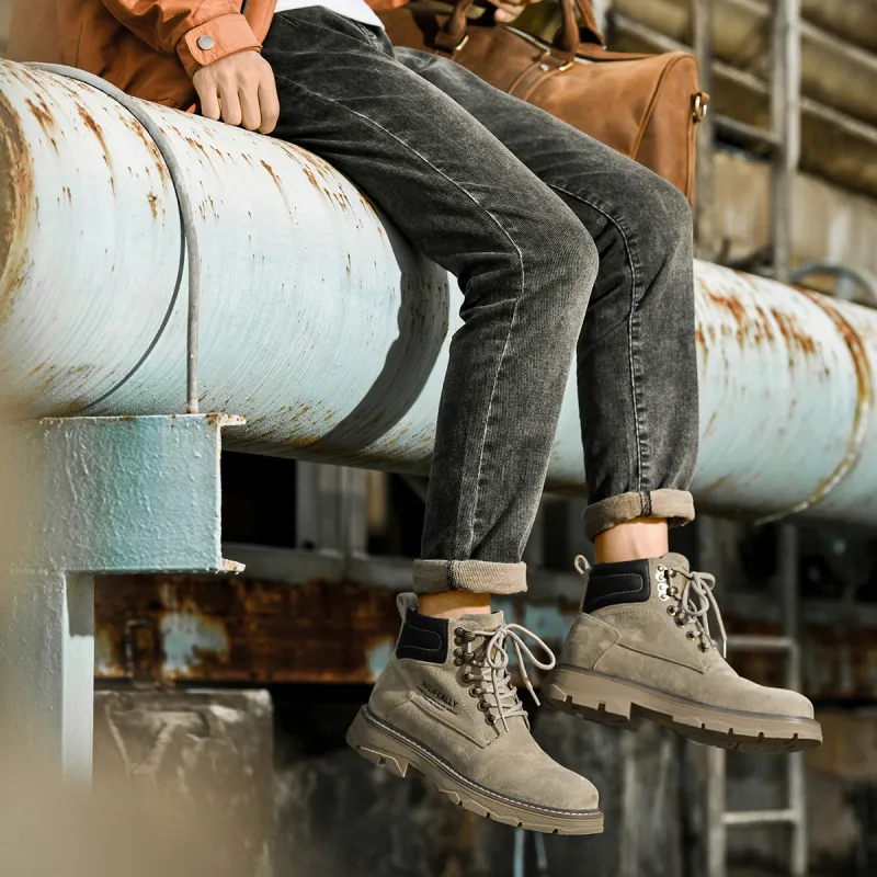 HLA Wear-Resistant Short Outdoor Boots 3.5cm Men's-44