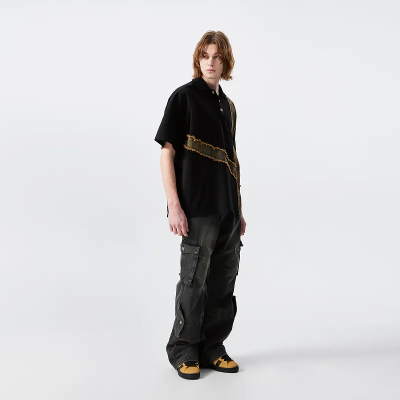 XINYINSU 25SS Polo Shirt Unisex Black-6