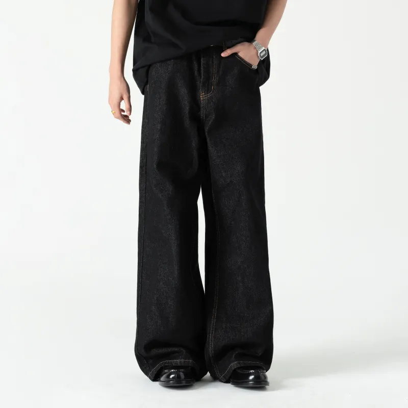 XINYINSU 25SS Jeans Unisex Black-2
