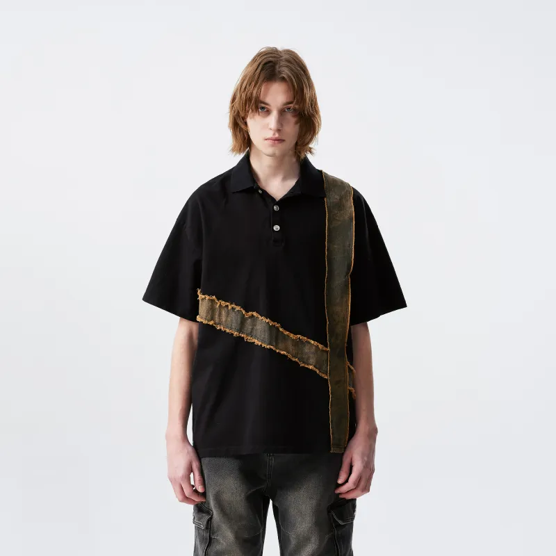 XINYINSU 25SS Polo Shirt Unisex Black-2