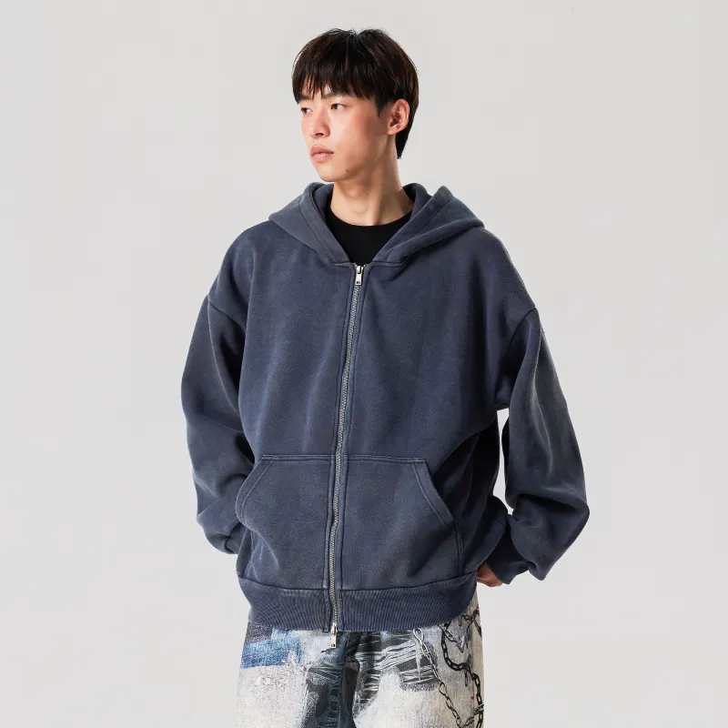 XINYINSU FW24 Sweatshirt Unisex Vintage Blue-3