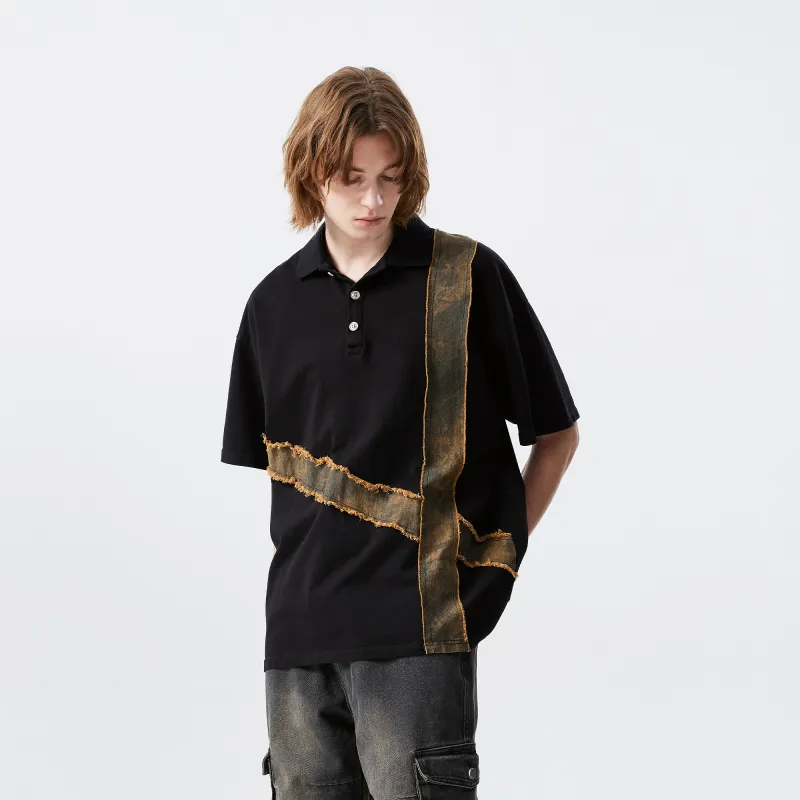 XINYINSU 25SS Polo Shirt Unisex Black-3