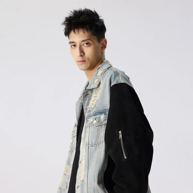 XINYINSU FW24 Denim Jacket Unisex Blue-3
