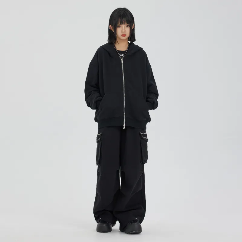 XINYINSU 24FW Sweatshirt Unisex Washed Black-11