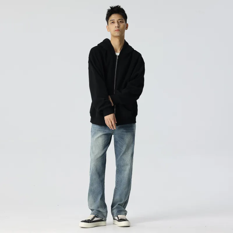XINYINSU 24FW Sweatshirt Unisex Washed Black-8