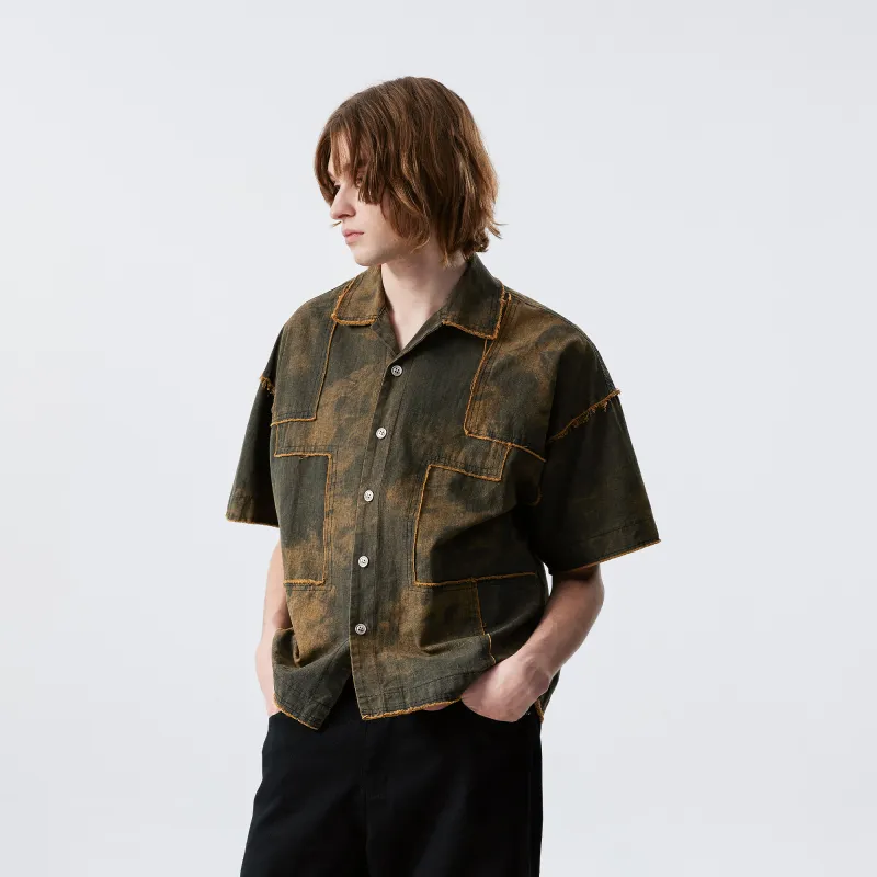 XINYINSU Shirt Unisex Yellow Blue-3