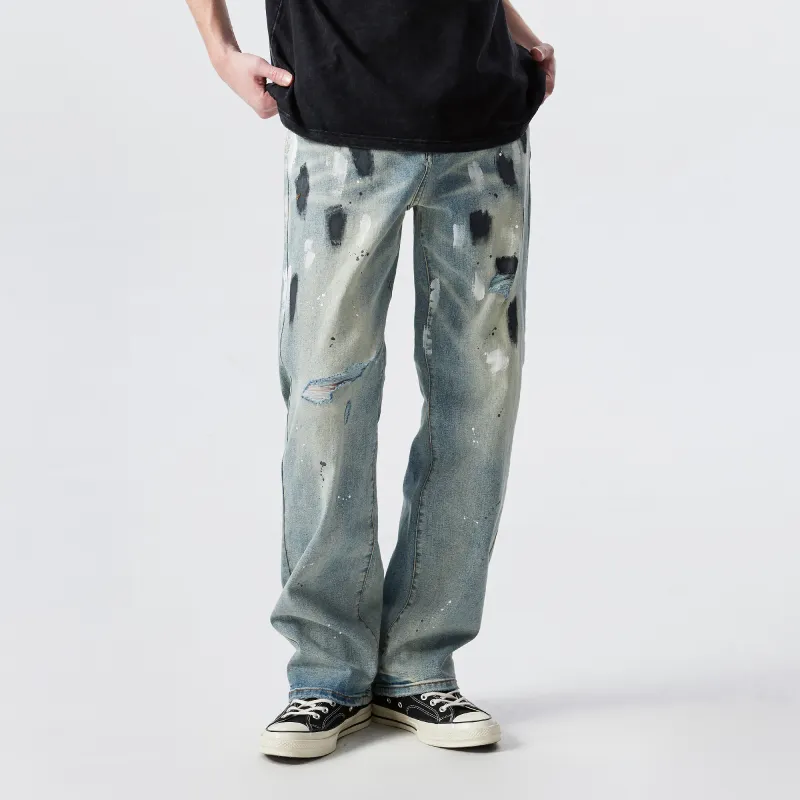 XINYINSU SS25 Jeans Unisex Blue-5
