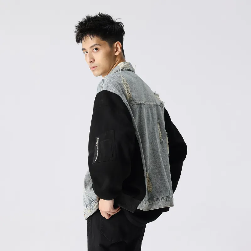 XINYINSU FW24 Denim Jacket Unisex Blue-4