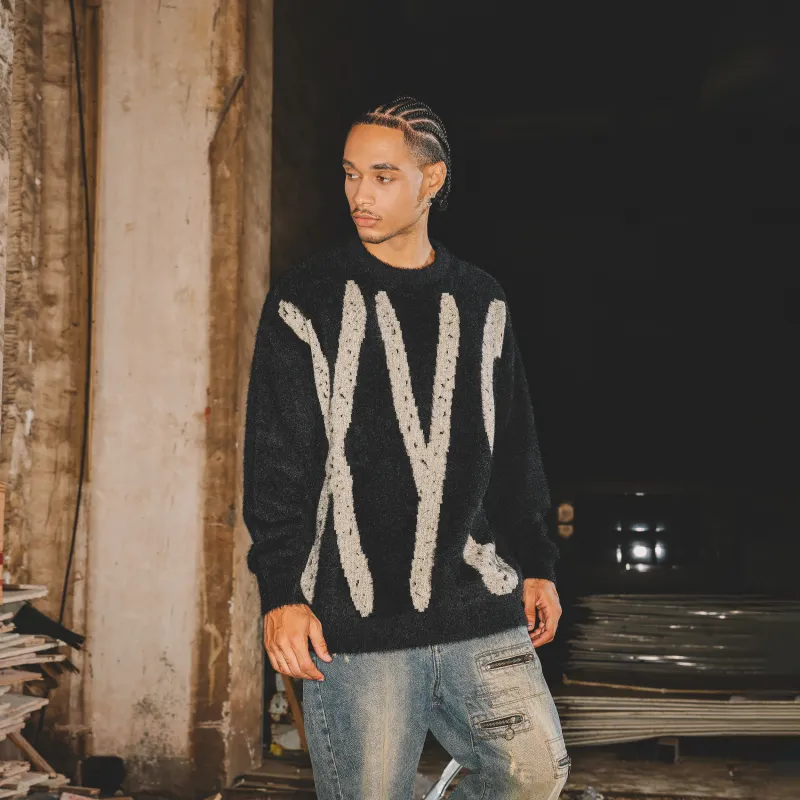 XINYINSU 24FW Sweater Unisex Black-4