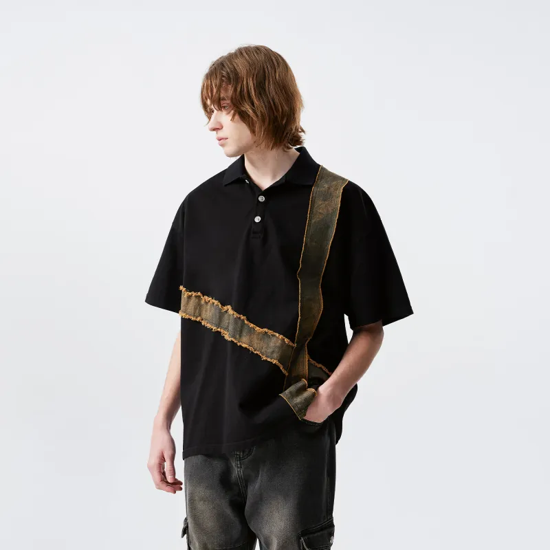 XINYINSU 25SS Polo Shirt Unisex Black-4