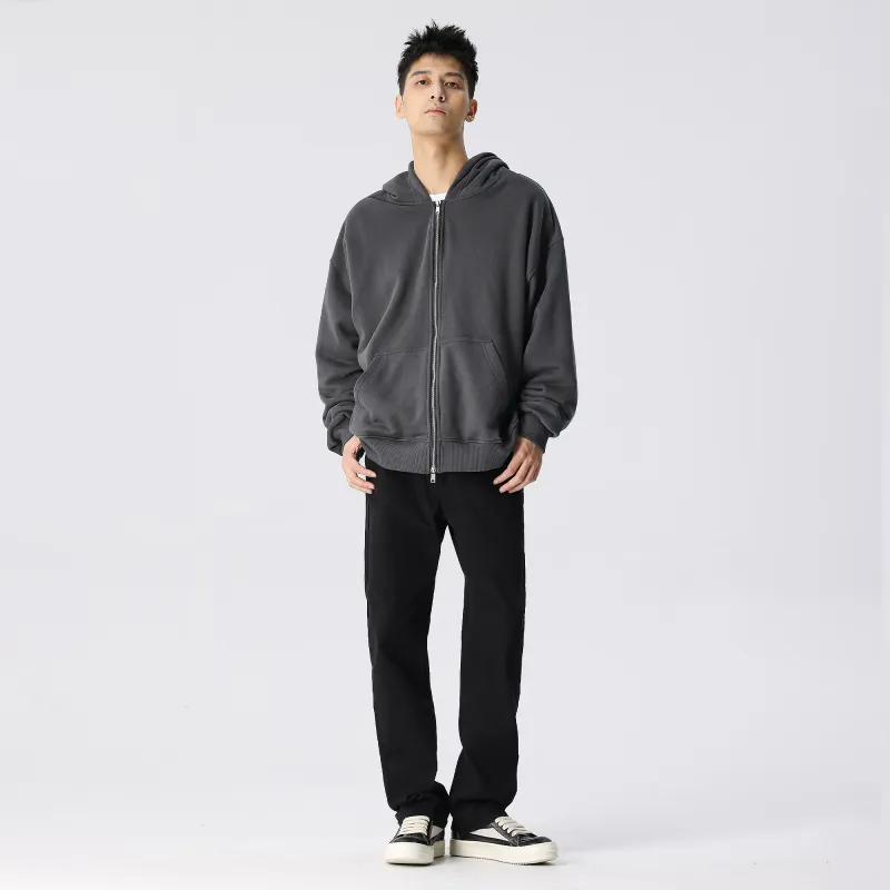 XINYINSU 24FW Sweatshirt Unisex Washed Black-17