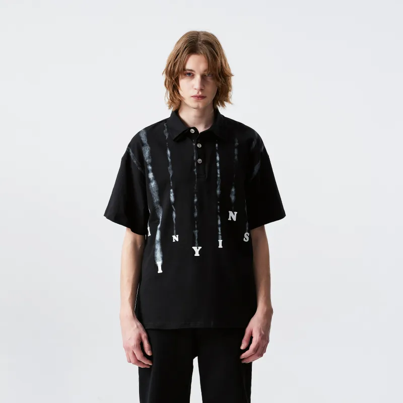 XINYINSU SS25 Polo Shirt Unisex Black-2