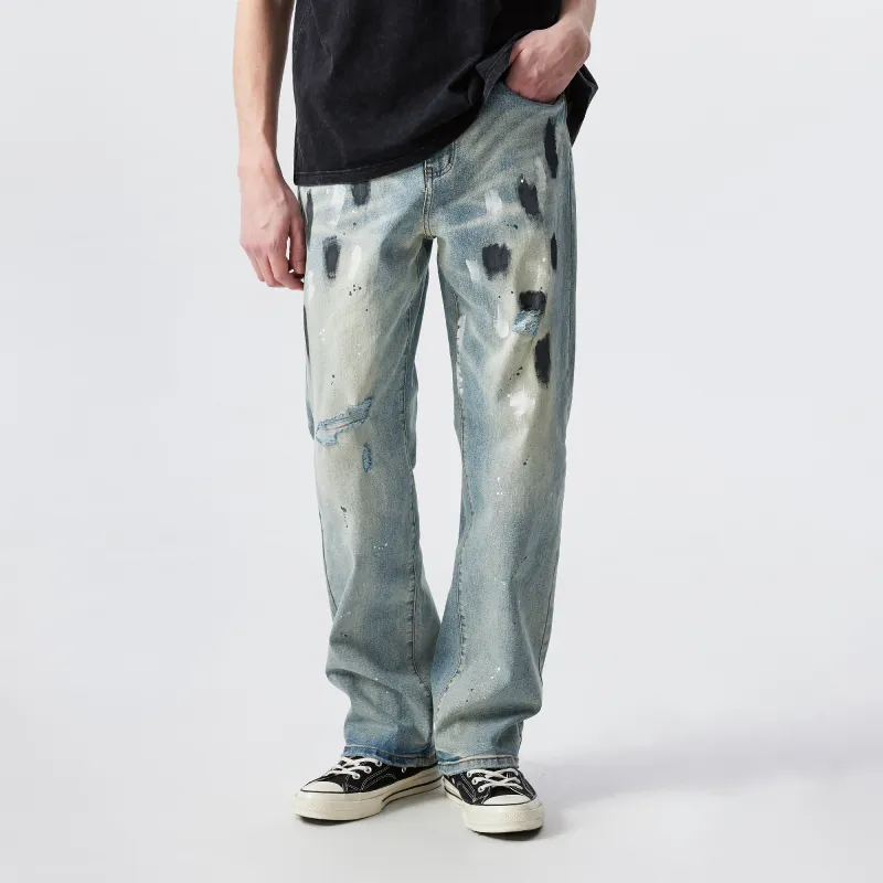 XINYINSU SS25 Jeans Unisex Blue-2