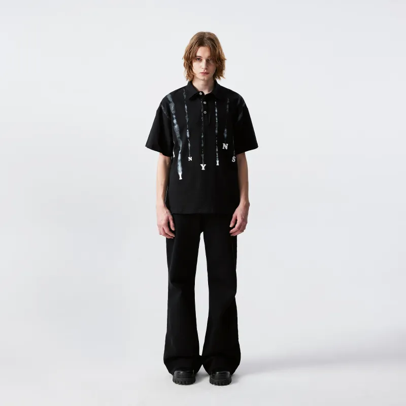 XINYINSU SS25 Polo Shirt Unisex Black-5