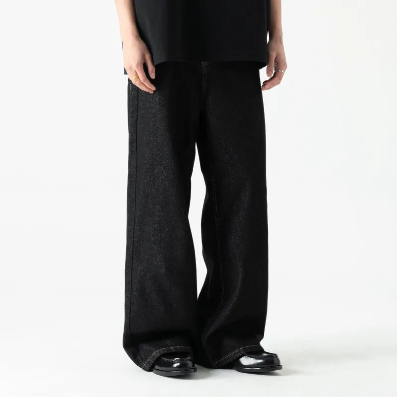 XINYINSU 25SS Jeans Unisex Black-3
