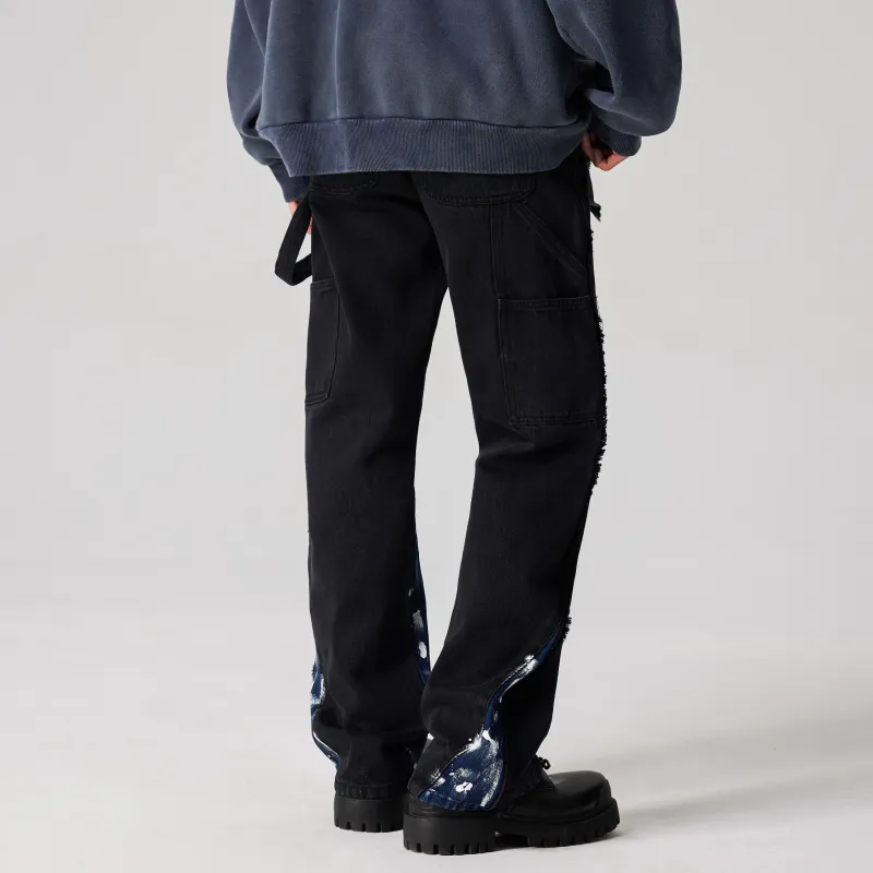 XINYINSU FW24 Jeans Unisex Black-4