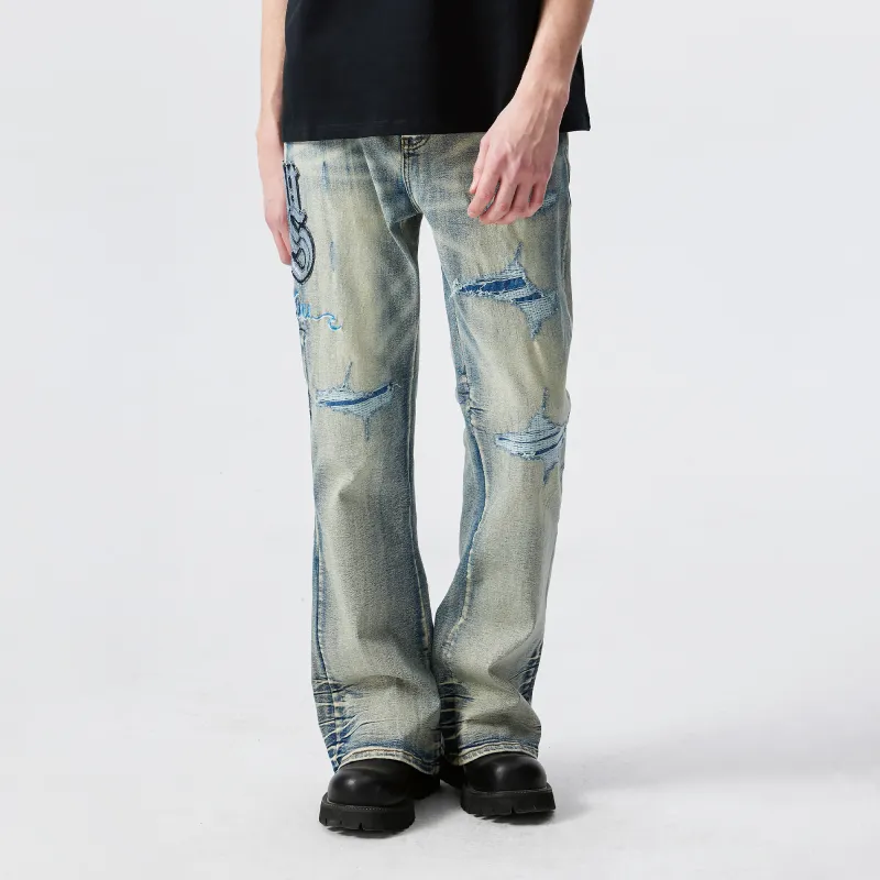 XINYINSU Jeans Unisex Blue-2