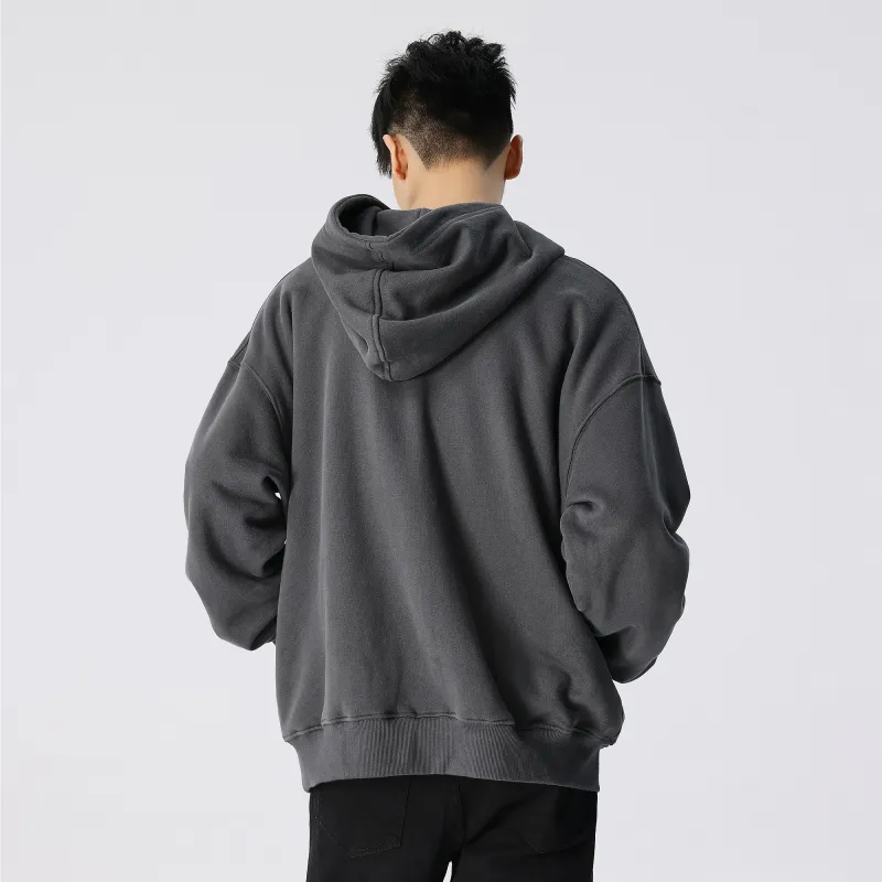 XINYINSU 24FW Sweatshirt Unisex Washed Black-16