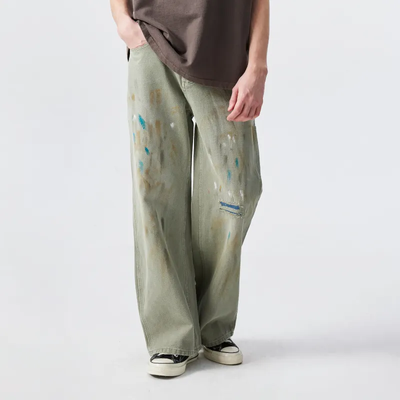 XINYINSU Jeans Unisex Gray-5
