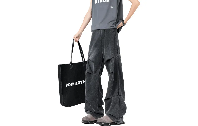 KAIPAINEN All Season Casual Pants Unisex Black-3