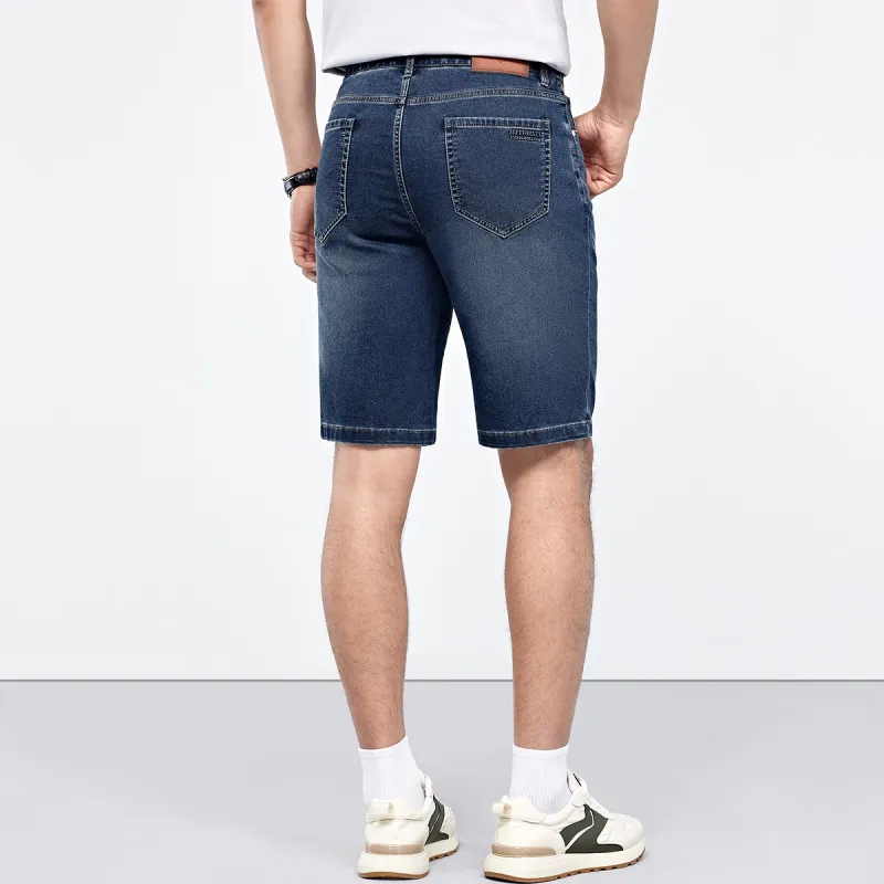SEPTWOLVES Denim Shorts Unisex Dark Blue-6
