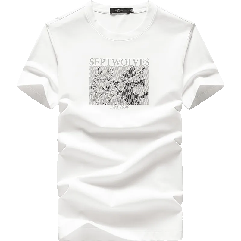 SEPTWOLVES T Shirt Unisex Raw White-2