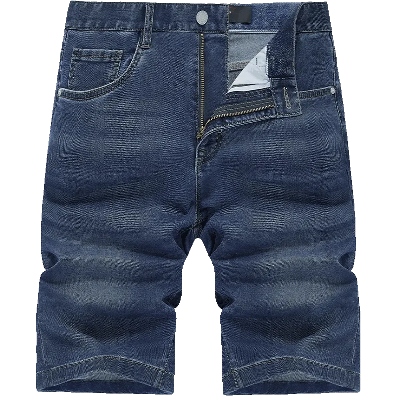 SEPTWOLVES Denim Shorts Unisex Dark Blue-2