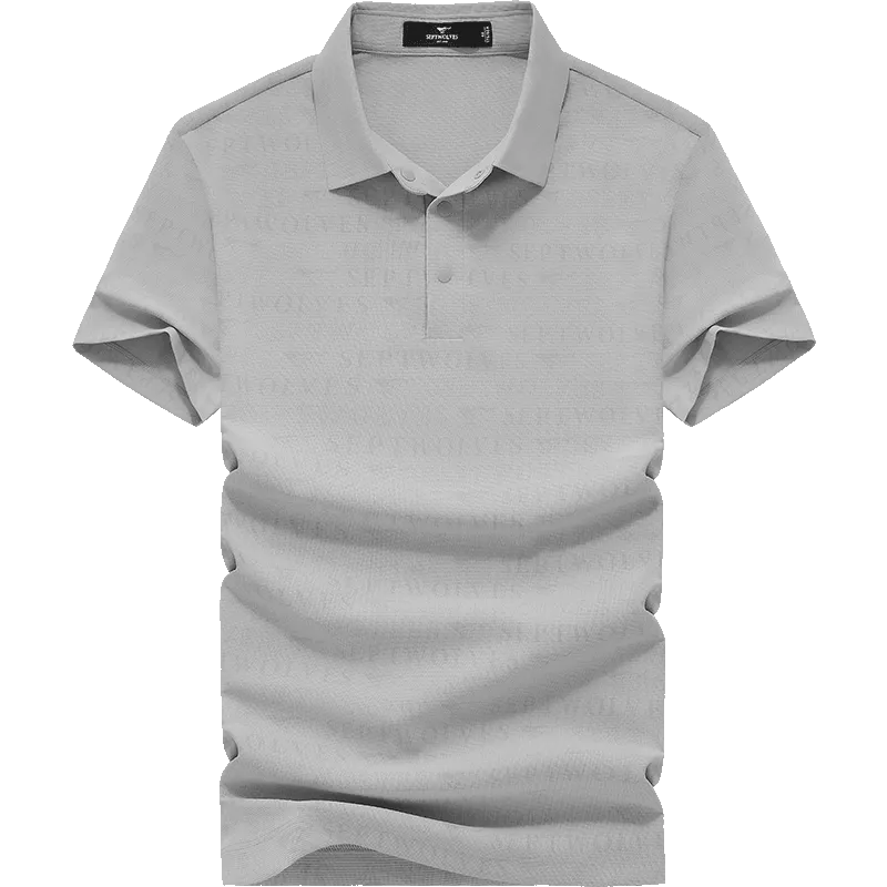 SEPTWOLVES Polo Shirts Unisex Light Gray-2
