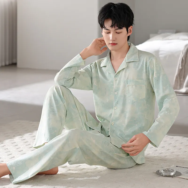 UAVAE Pajama Set Men's Image Color-4