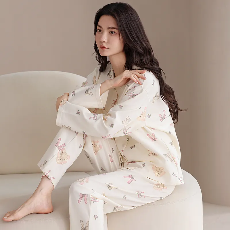 UAVAE Pajama Set Women's Image Color-5