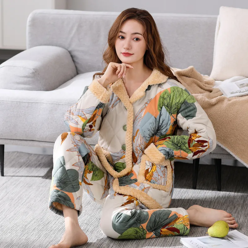 UAVAE Pajama Set Women's Image Color-2