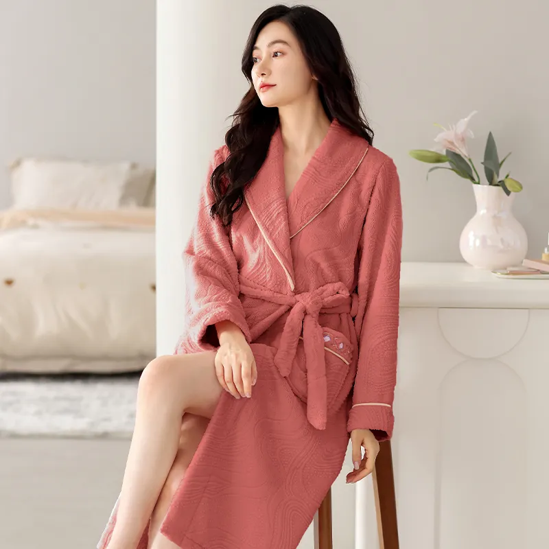 UAVAE Women's Bath Robes-20