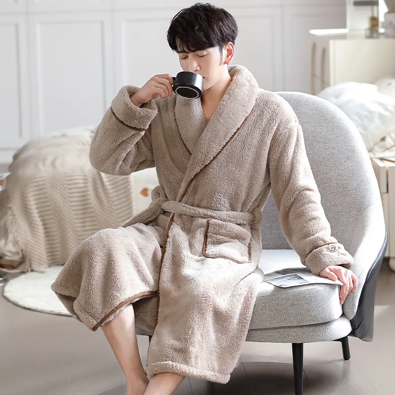 UAVAE Men Bath Robes-10