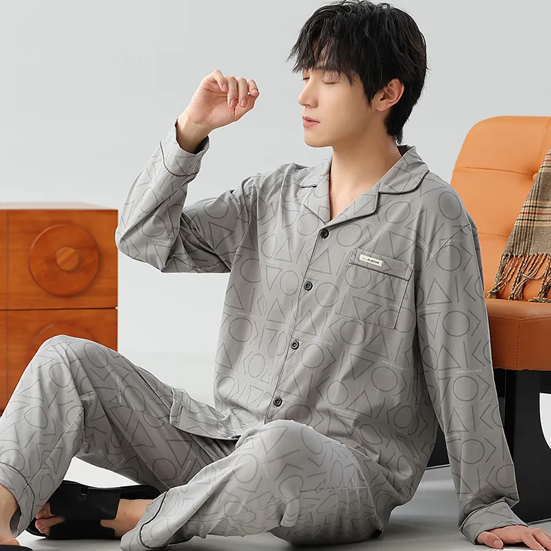 UAVAE Men Pajama Sets-9