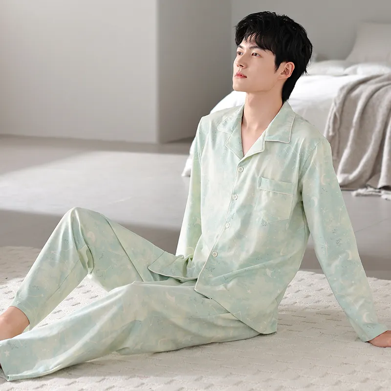 UAVAE Pajama Set Men's Image Color-2