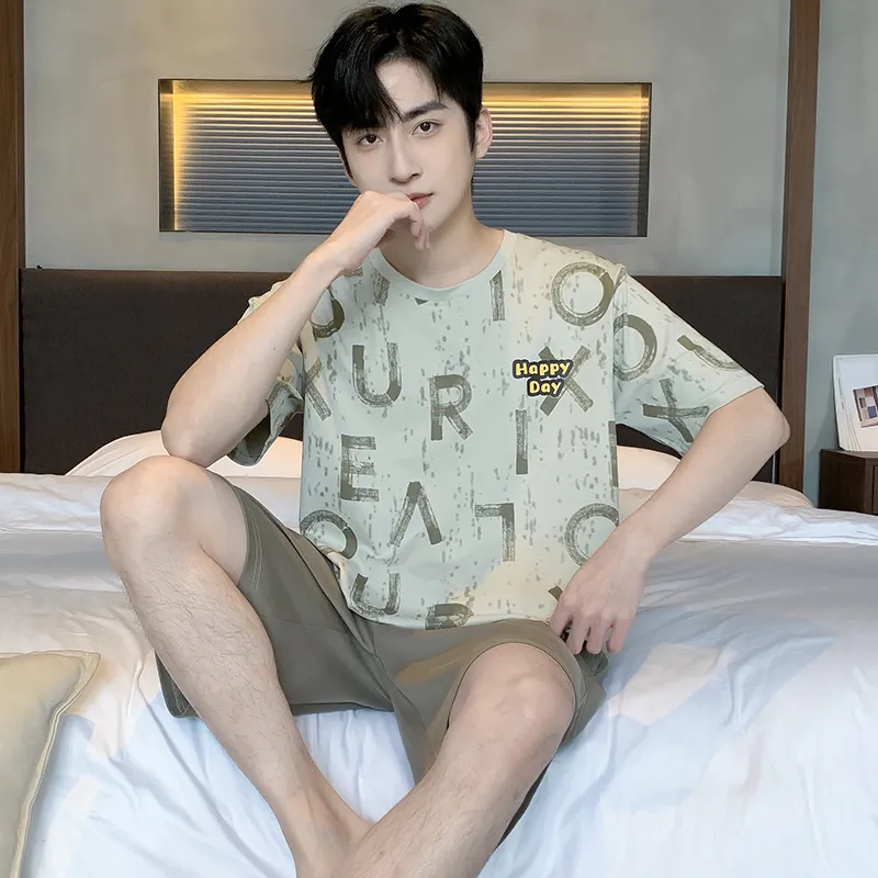 UAVAE Pajama Set Men's Image Color-2