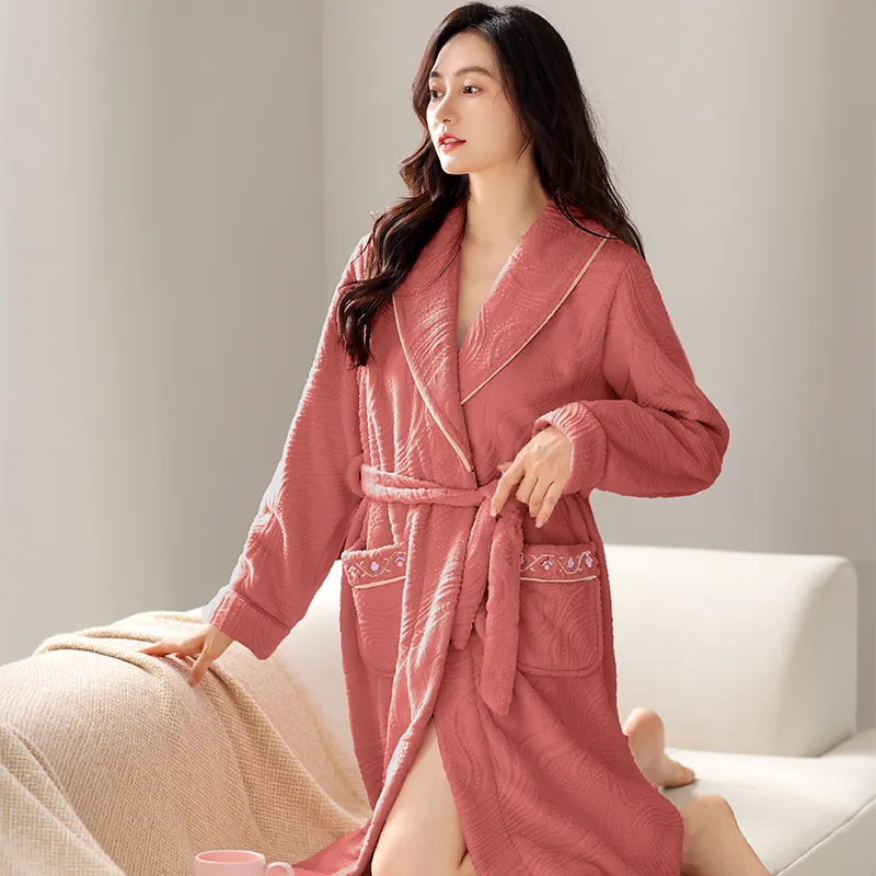 UAVAE Women's Bath Robes-23