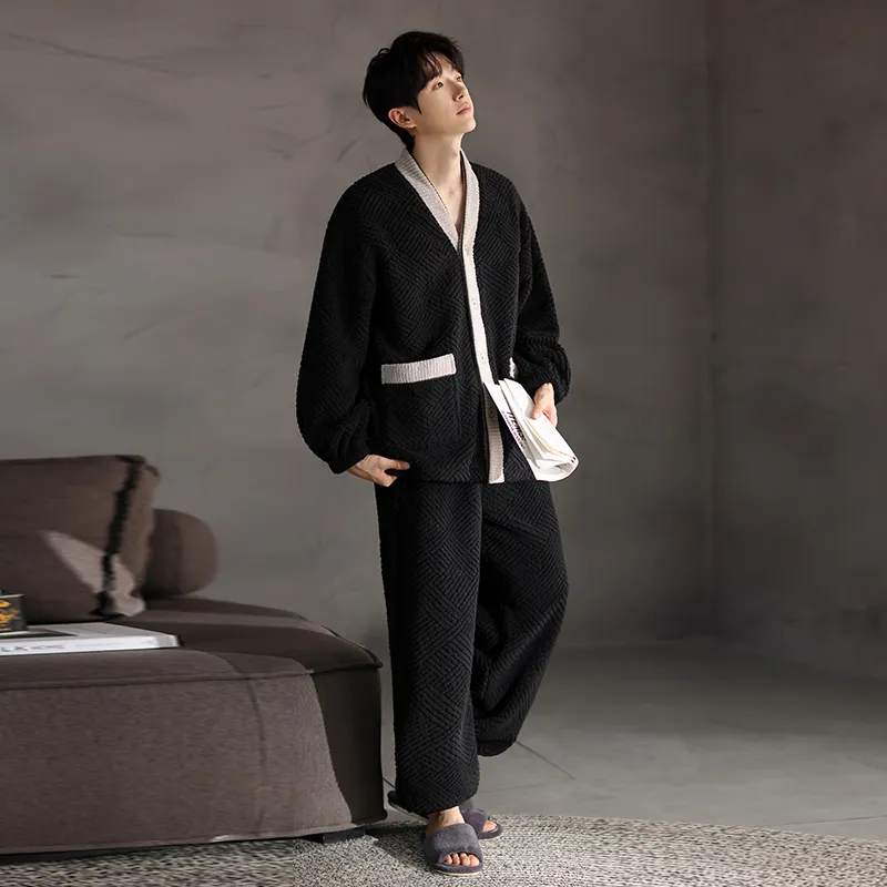 UAVAE Men Pajama Sets-4