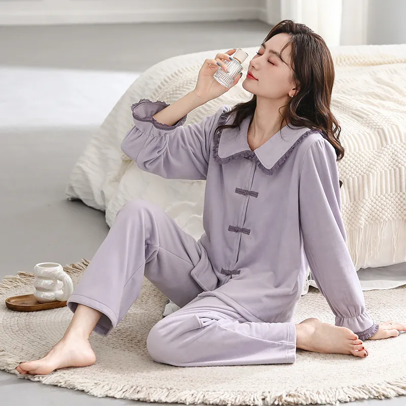 UAVAE Pajama Set Women's Image Color-2