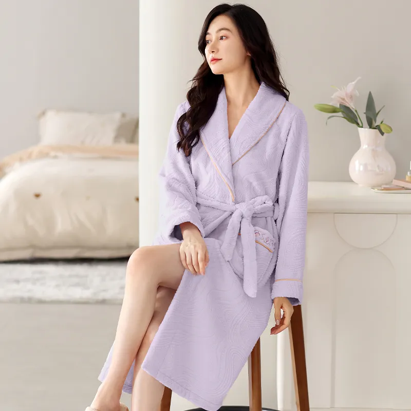 UAVAE Women's Bath Robes-13