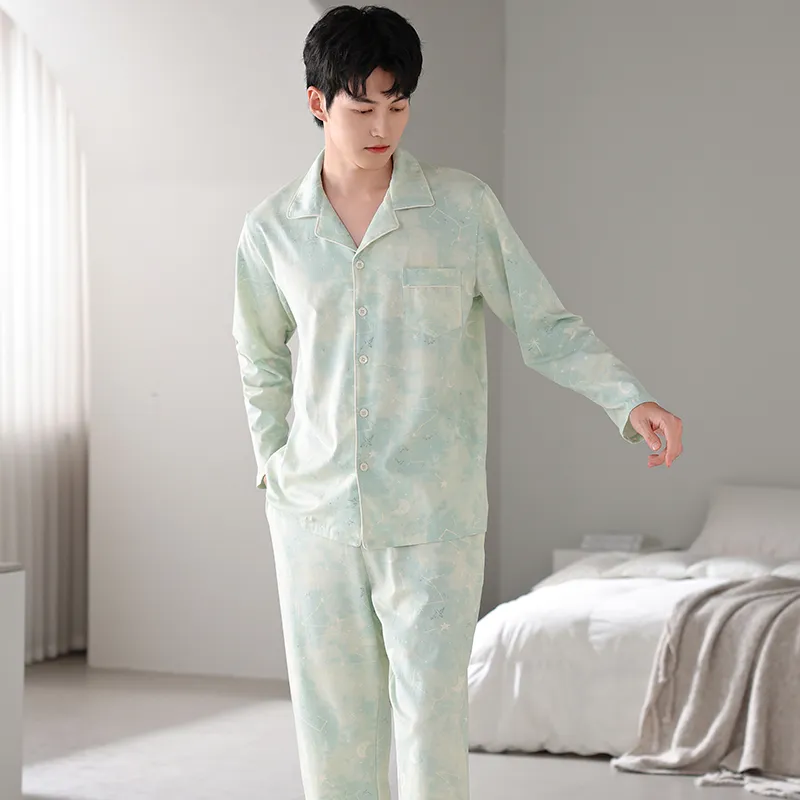 UAVAE Pajama Set Men's Image Color-6