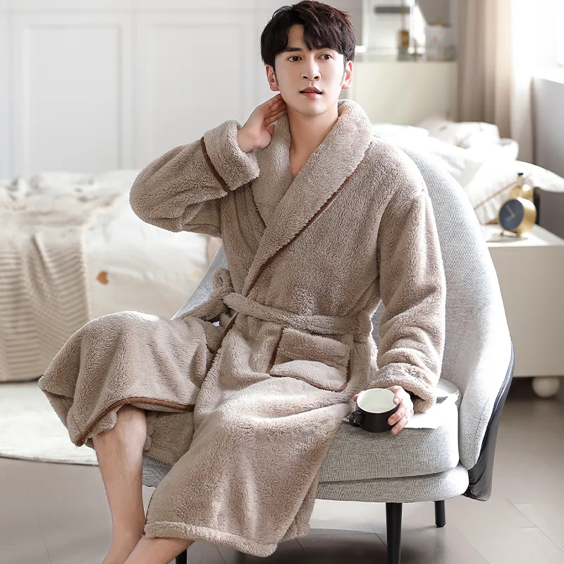 UAVAE Men Bath Robes-9