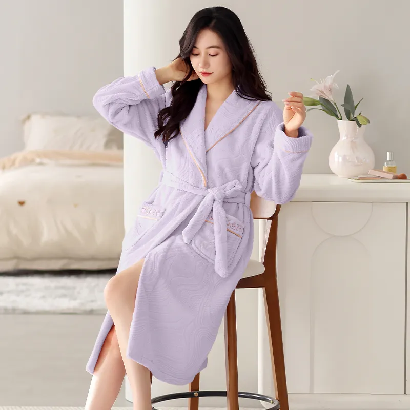 UAVAE Women's Bath Robes-17